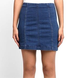 Free People Modern Femme Denim Skirt